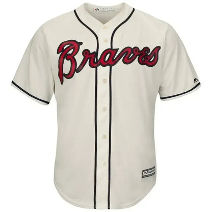 Ronald Acuna Jr. Atlanta Braves Alternate Cool Base Player Jersey - Cream