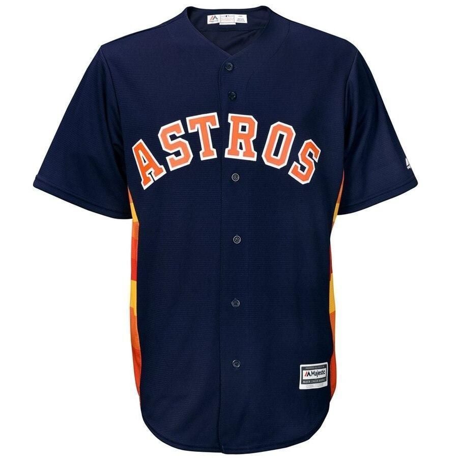 Jose Altuve Houston Astros Big And Tall Cool Base Player Jersey - Navy