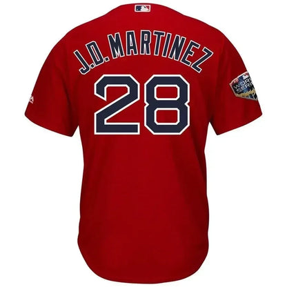 J.d. Martinez Boston Red Sox 2018 World Series Cool Base Player Jersey - Scarlet
