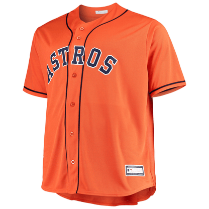 Men's Alex Bregman Orange Houston Astros Big & Tall Player Jersey Jersey