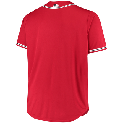 Men's Red Atlanta Braves Big & Tall Alternate Team Jersey Jersey