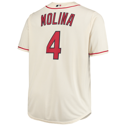 Men's Yadier Molina Cream St. Louis Cardinals Big & Tall Player Jersey Jersey
