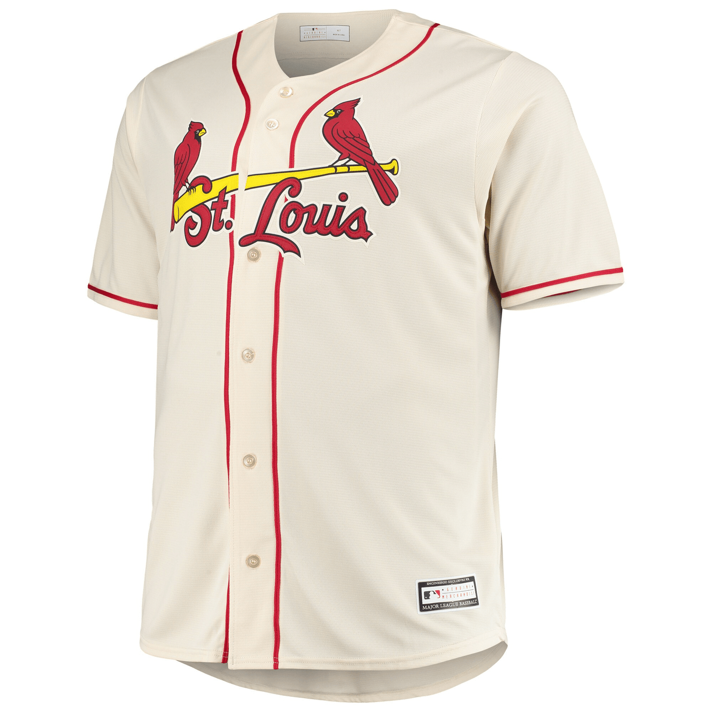 Men's Yadier Molina Cream St. Louis Cardinals Big & Tall Player Jersey Jersey
