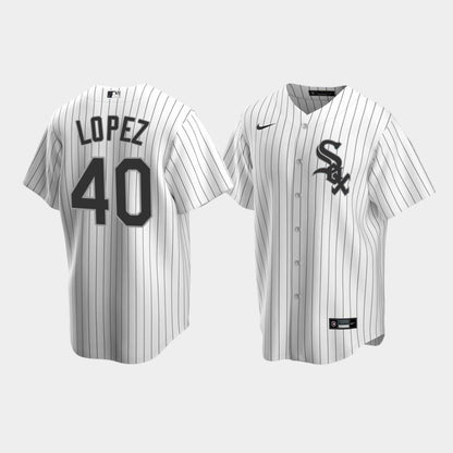 Men's Chicago White Sox 40 Reynaldo Lopez White Home Jersey Jersey