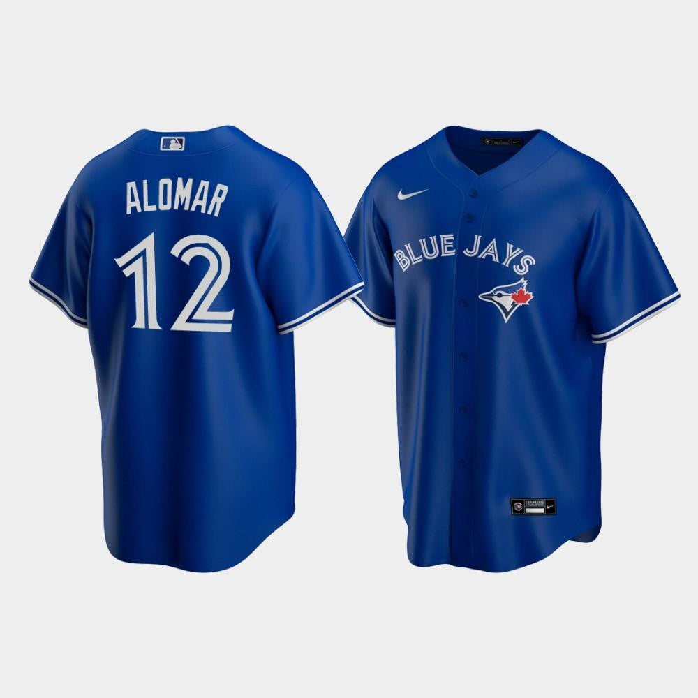 Men's Toronto Blue Jays 12 Roberto Alomar Royal Alternate Jersey Jersey