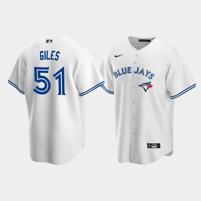 Men's Toronto Blue Jays 51 Ken Giles White Home Jersey Jersey