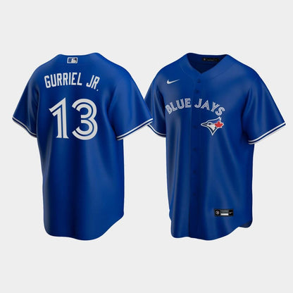 Men's Toronto Blue Jays 13 Lourdes Gurriel Jr. Royal Alternate Jersey Jersey