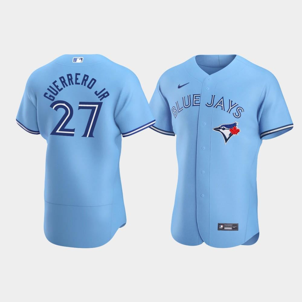 Men's Toronto Blue Jays 27 Vladimir Guerrero Jr. Powder Blue Alternate Jersey Jersey