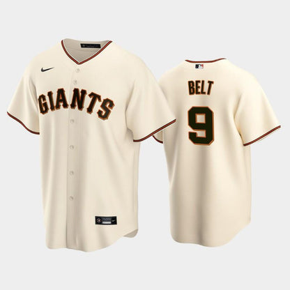 9 Brandon Belt Cream Home San Francisco Giants Jersey Jersey
