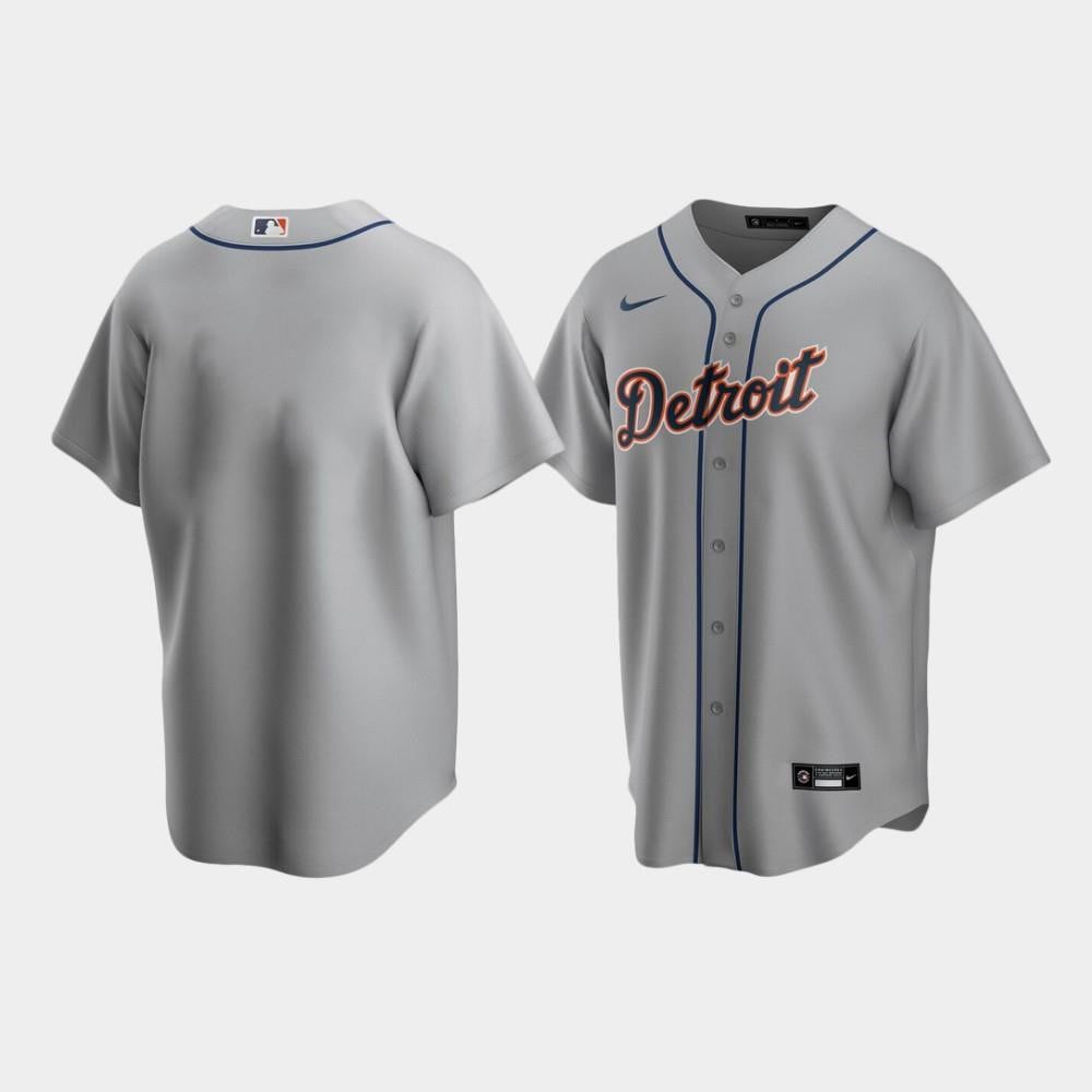Men's Detroit Tigers Gray Road Jersey Jersey