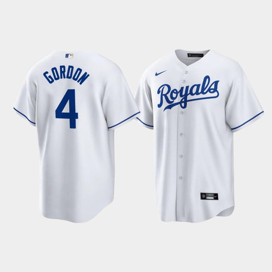 Alex Gordon 4 Kansas City Royals White Home Player Jersey Jersey