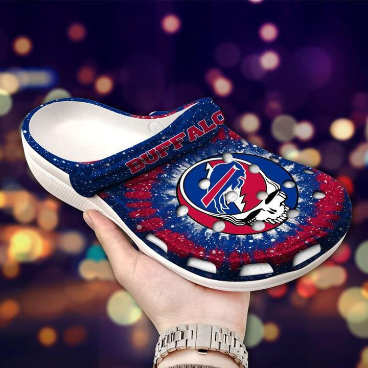 Buffalo Bills Red Navy Crocband Crocs Clogs - AOP Clog