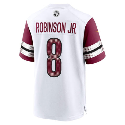Brian Robinson Jr. 8 Washington Commanders Away Jersey - White