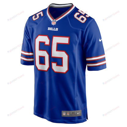 Ike Boettger 65 Buffalo Bills Game Player Jersey - Royal