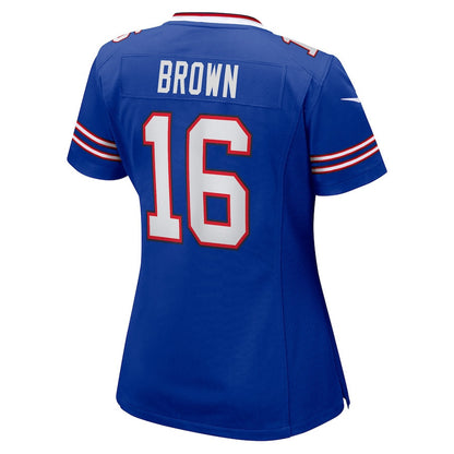 John Brown 16 Buffalo Bills Women's Home Game Player Jersey - Royal