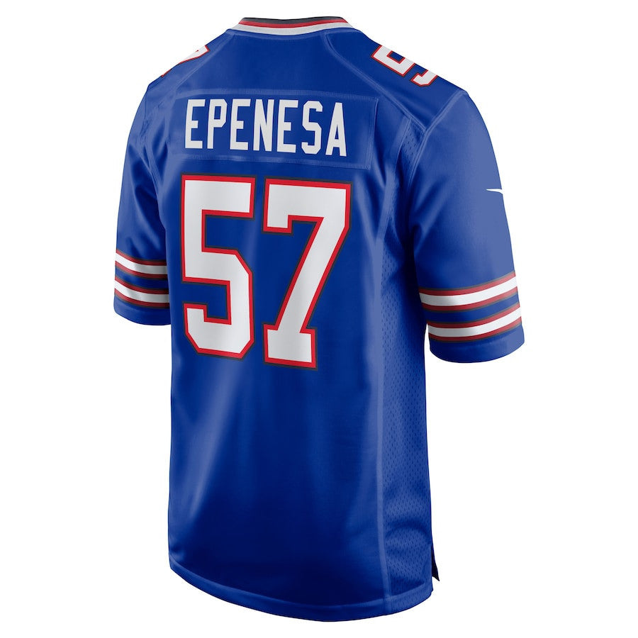 A.J. Epenesa 57 Buffalo Bills Game Player Jersey - Royal