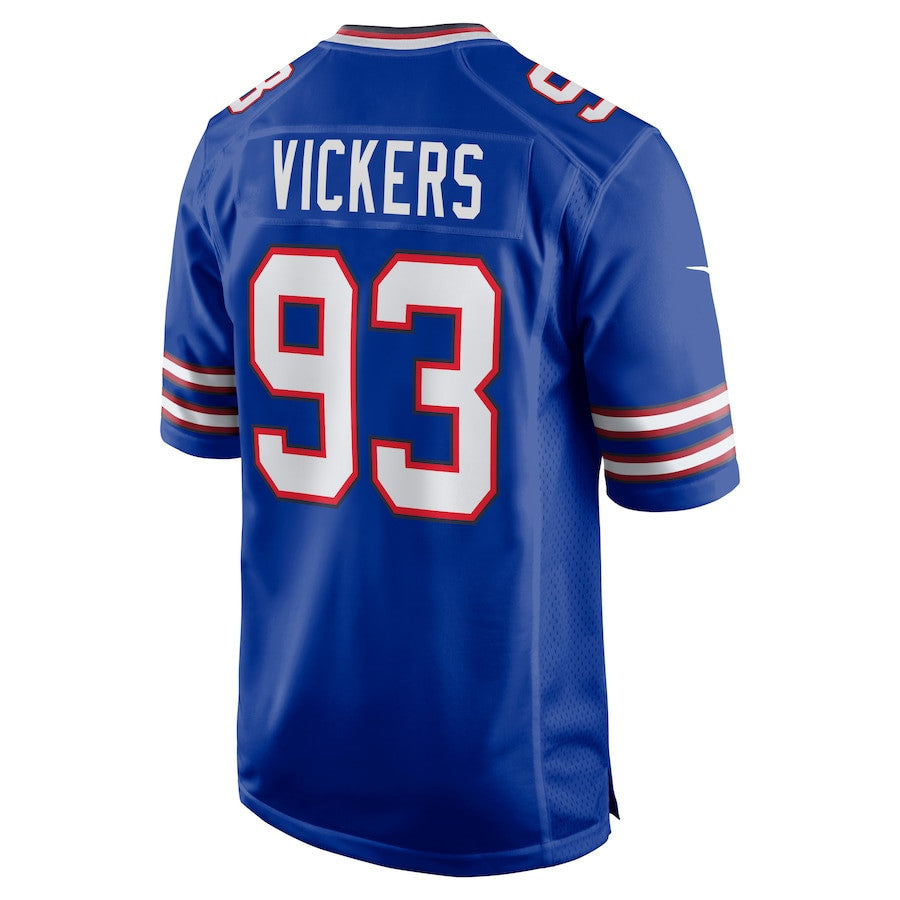 Kendal Vickers 93 Buffalo Bills Home Game Player Jersey - Royal