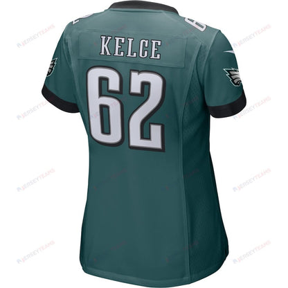 Jason Kelce 62 Philadelphia Eagles Women's Game Jersey - Midnight Green