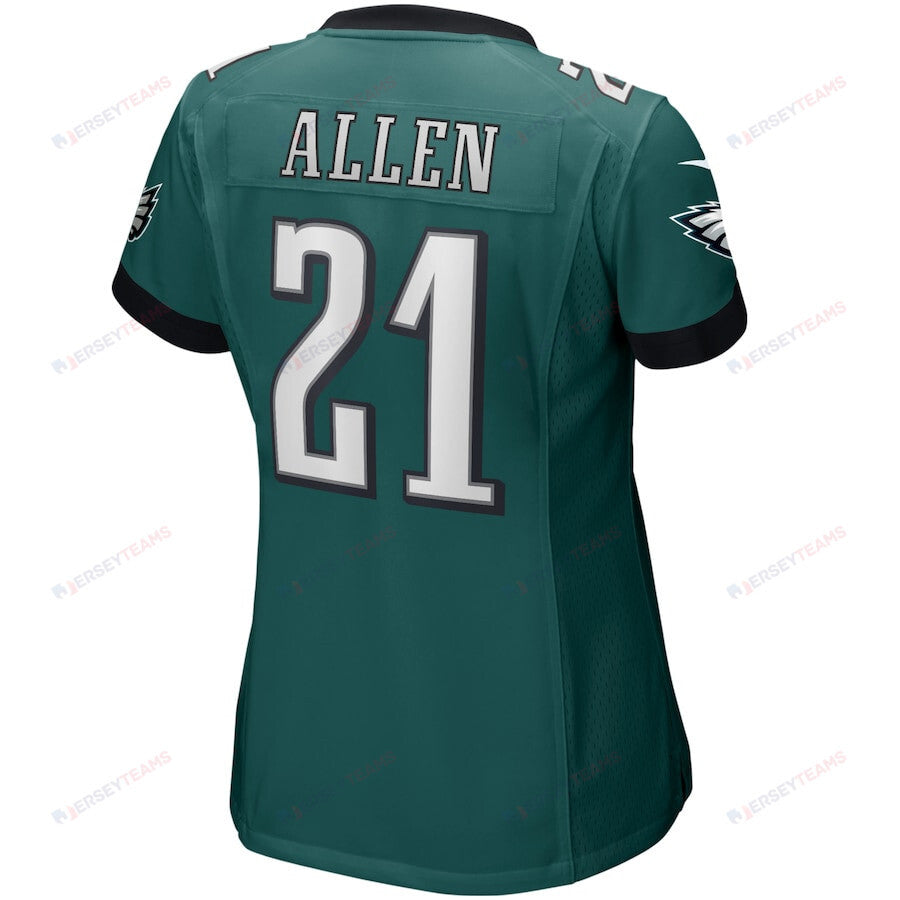 Eric Allen 21 Philadelphia Eagles Women's Game Retired Player Jersey - Midnight Green