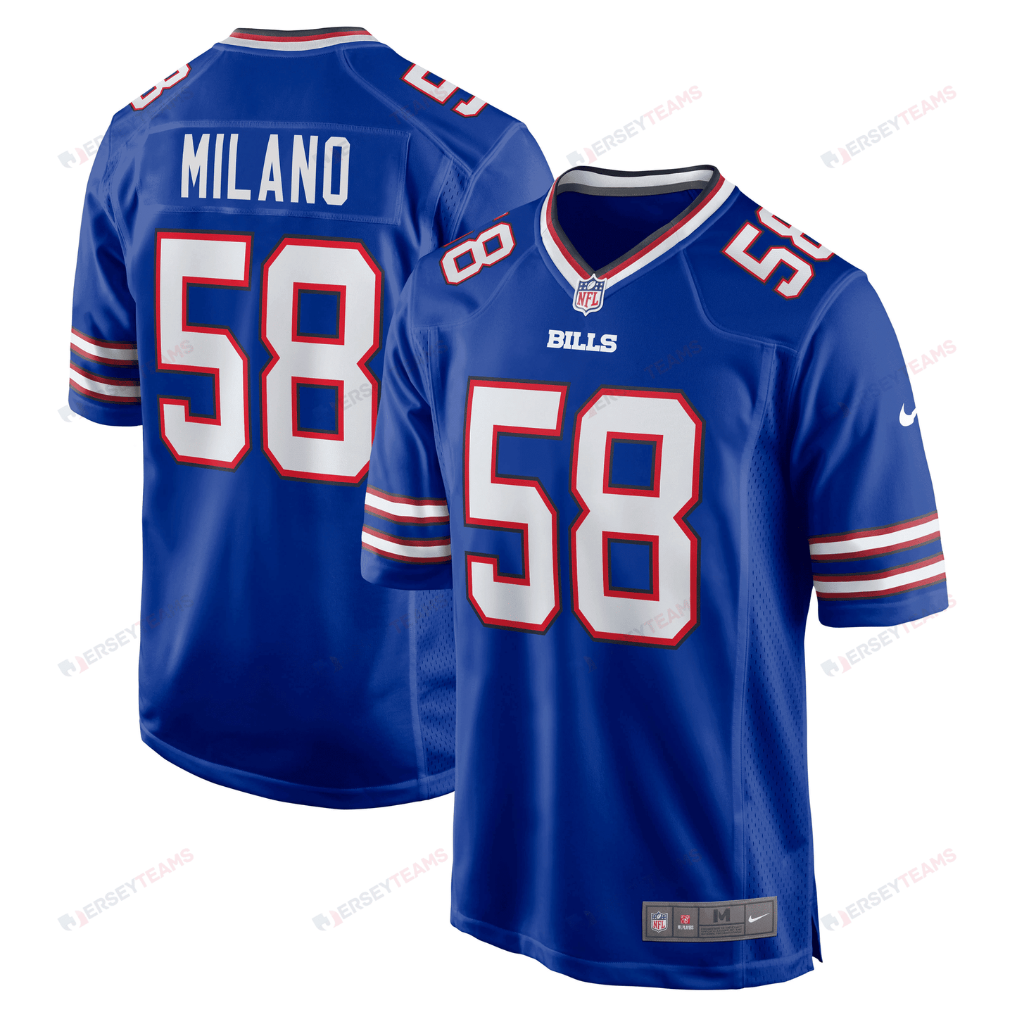Matt Milano Buffalo Bills Game Jersey - Royal Jersey