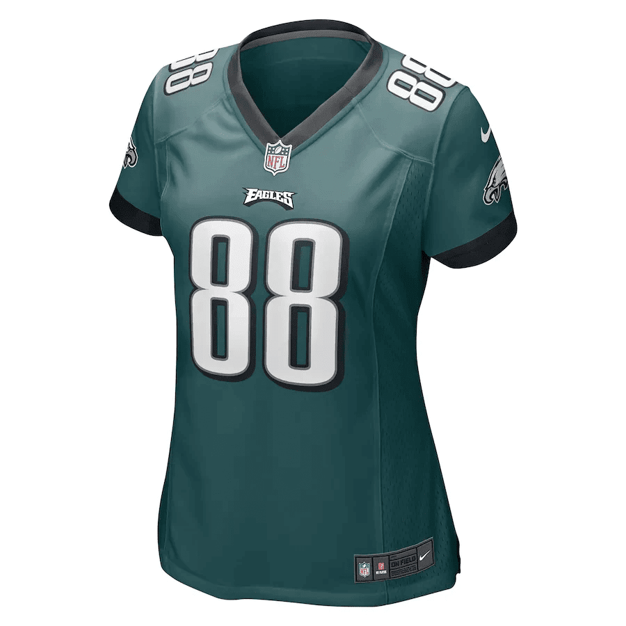 Dallas Goedert 88 Philadelphia Eagles Women's Game Jersey - Midnight Green