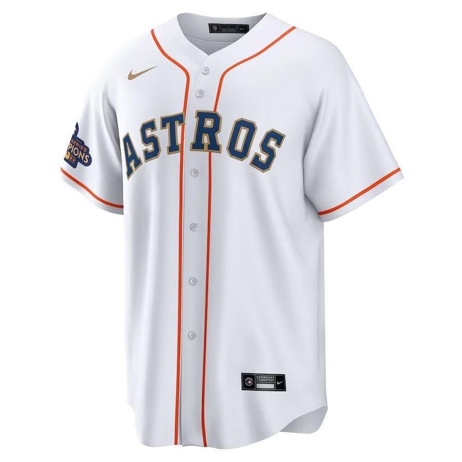 Ryan Pressly 55 Houston Astros 2023 Men Jersey - White/Gold