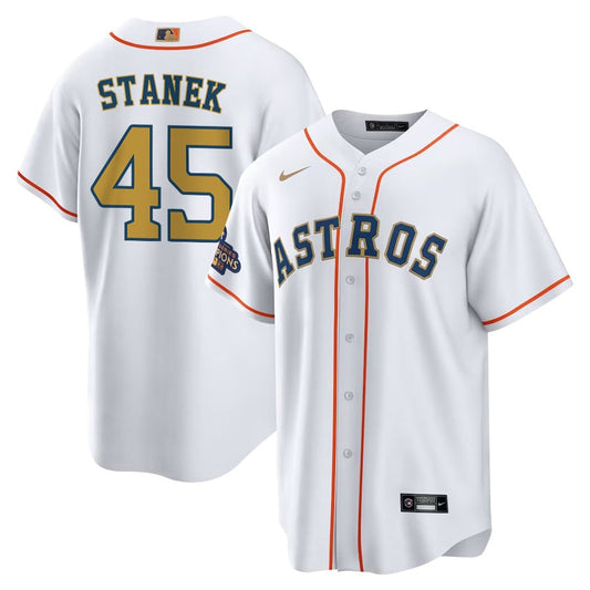 Ryne Stanek 45 Houston Astros 2023 Men Jersey - White/Gold