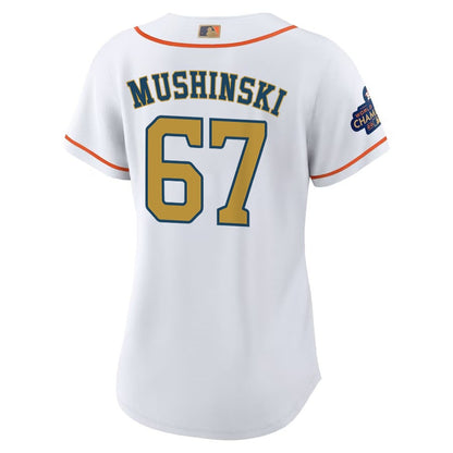 Parker Mushinski 67 Houston Astros 2023 Women Jersey - White/Gold