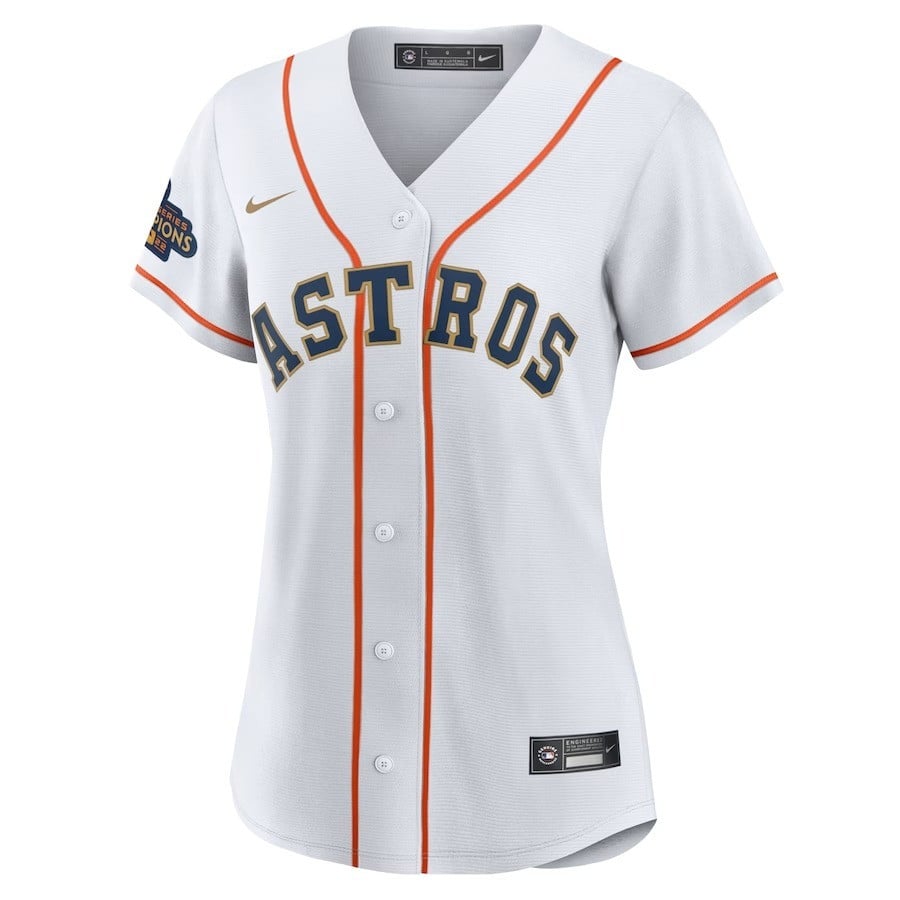 Ryne Stanek 45 Houston Astros 2023 Women Jersey - White/Gold