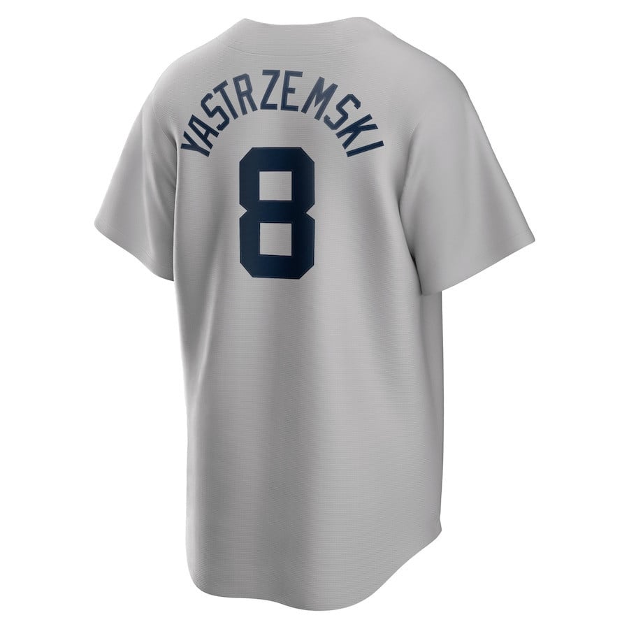 Carl Yastrzemski 8 Boston Red Sox Cooperstown Collection Road Jersey - Gray