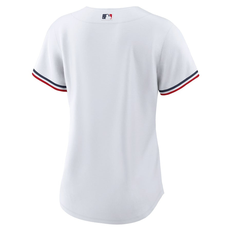 Minnesota Twins Team Logo Home Women Jersey - White