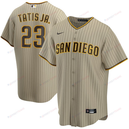 Fernando Tatis Jr. 23 San Diego Padres Alternate Men Jersey - Tan