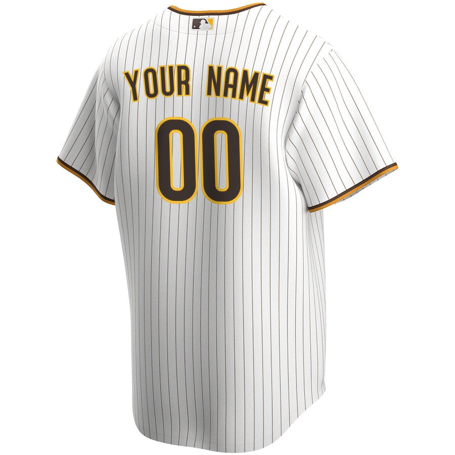 San Diego Padres Custom Home Men Jersey - White