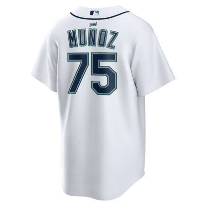 Andrés Muñoz 75 Seattle Mariners Home Men Jersey - White