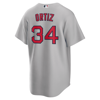 David Ortiz 34 Boston Red Sox Road Men Jersey - Gray