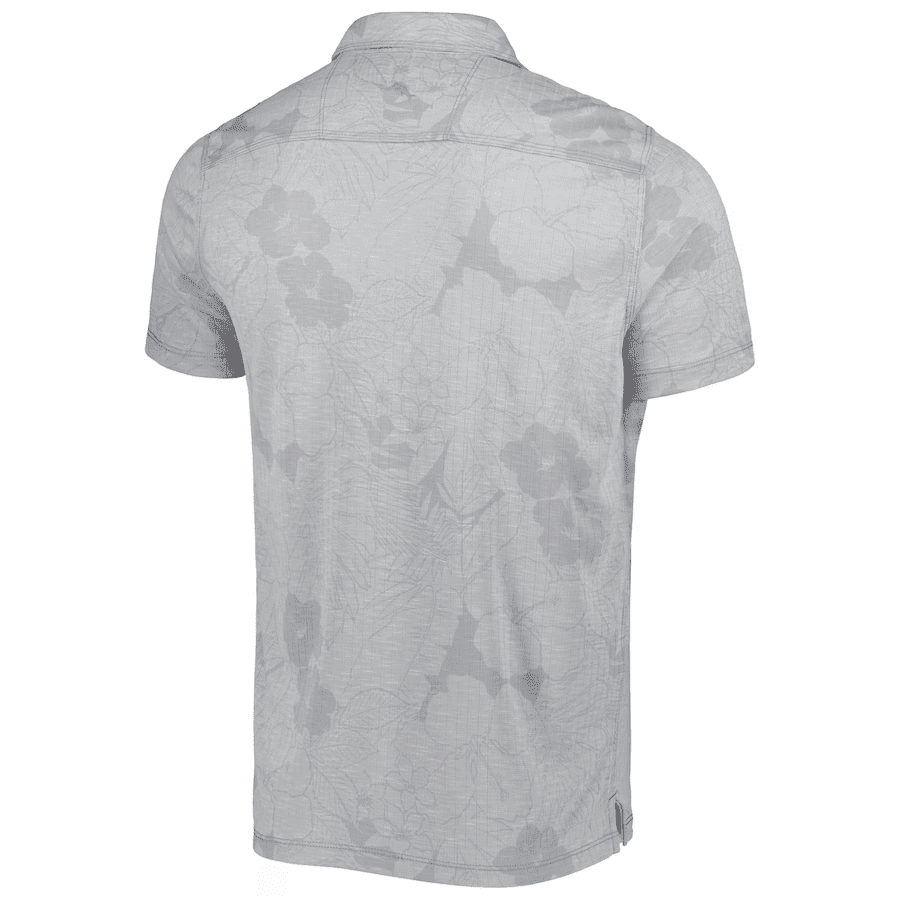 Cleveland Browns Men Polo Shirt Floral Flowers Pattern Printed - Gray