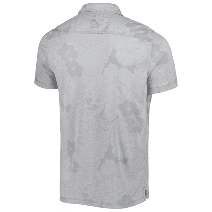Cleveland Browns Men Polo Shirt Floral Flowers Pattern Printed - Gray
