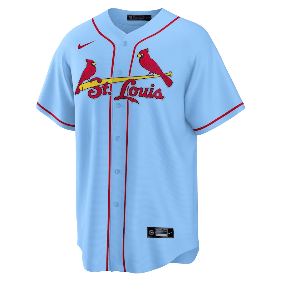Yadier Molina 4 St. Louis Cardinals Alternate Men Jersey - Light Blue