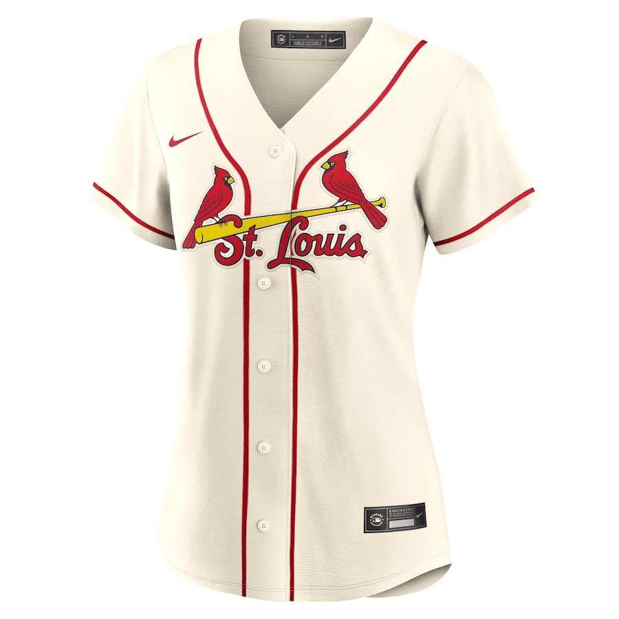 St. Louis Cardinals Women Alternate Jersey - Cream