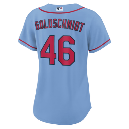 Paul Goldschmidt 46 St. Louis Cardinals Women Alternate Jersey - Light Blue