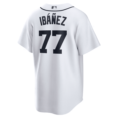 Andy Ibáñez 77 Detroit Tigers Home Men Jersey - White