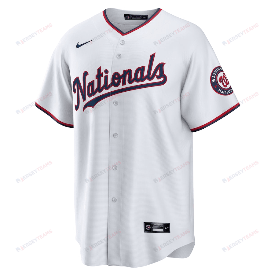Luis García 2 Washington Nationals Home Men Jersey - White