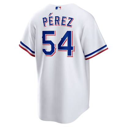 Martín Pérez 54 Texas Rangers Home Men Jersey - White