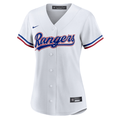 Texas Rangers Women Home Men Jersey - White