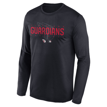 Cleveland Guardians Team Logo Legend Performance Long Sleeve T-Shirt - Navy