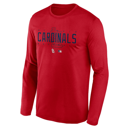 St. Louis Cardinals Team Logo Legend Performance Long Sleeve T-Shirt - Red