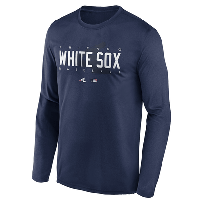 Chicago White Sox Team Logo Legend Performance Long Sleeve T-Shirt - Navy