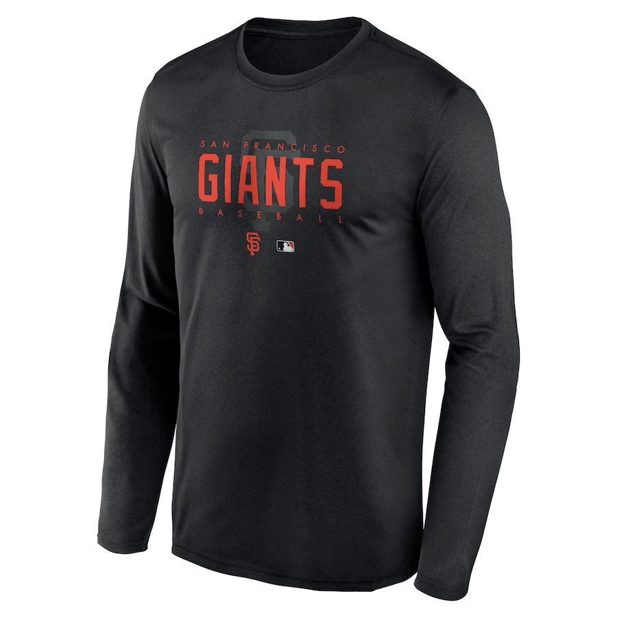 San Francisco Giants Team Logo Legend Performance Long Sleeve T-Shirt - Black