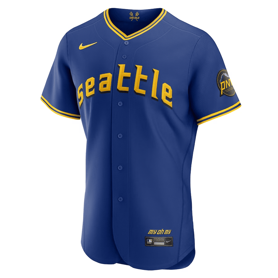 Teoscar Hernandez 35 Seattle Mariners 2023 City Connect Elite Jersey - Royal