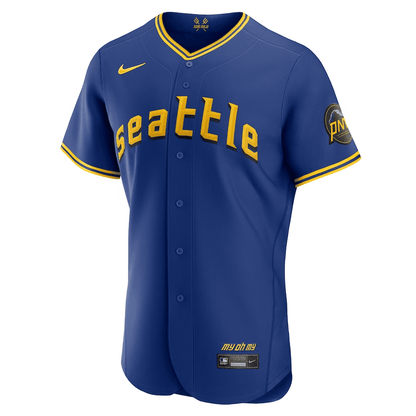 Eugenio Suarez 28 Seattle Mariners Royal 2023 City Connect Elite Jersey